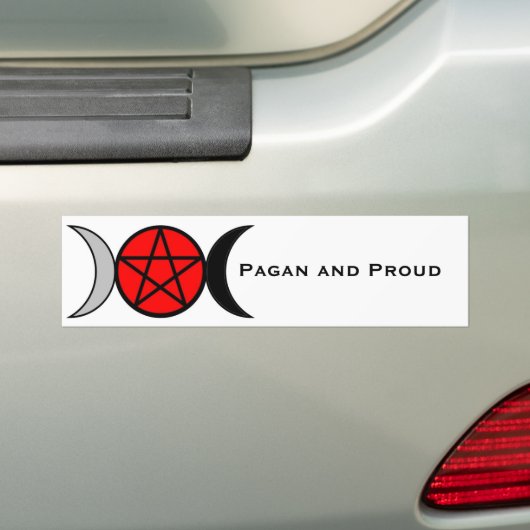 Pagan Pride- Triple Goddess Bumpersticker (Op auto)
