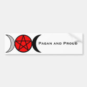 Pagan Pride- Triple Goddess Bumpersticker (Voorkant)