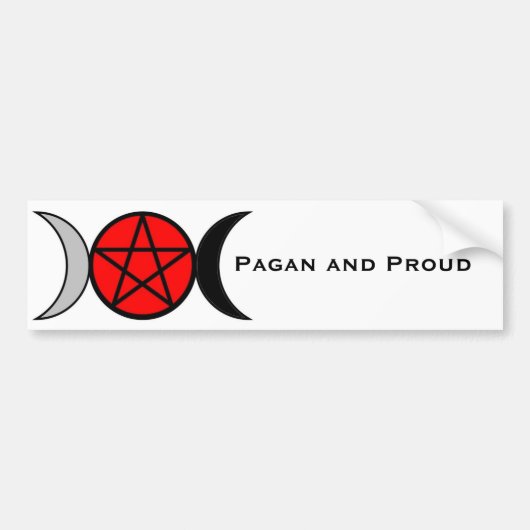 Pagan Pride- Triple Goddess Bumpersticker (Voorkant)