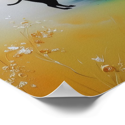 Pagan Priestess Raven Witchy AI Art Matte Value Poster (Hoek)