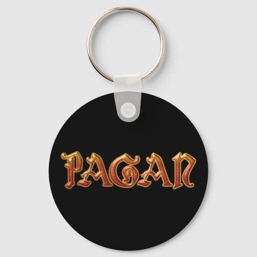 Pagan Red Flame Witch Wiccan Key Fob Sleutelhanger (Voorkant)