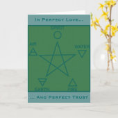 Pagan Rites of Passage Wiccan Circle Card Kaart (Gele Bloem)