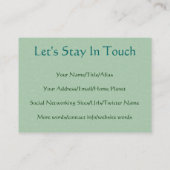 Pagan Smile Visitekaartje (Achterkant)