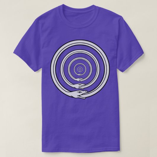 PAGAN SPIRAL RING SNAKE ICONIC FOLK T-SHIRT (Design voorkant)