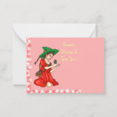 Pagan Spring Groeten Notitiekaartje (Voorkant)