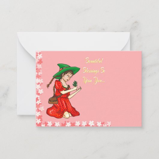 Pagan Spring Groeten Notitiekaartje (Voorkant)