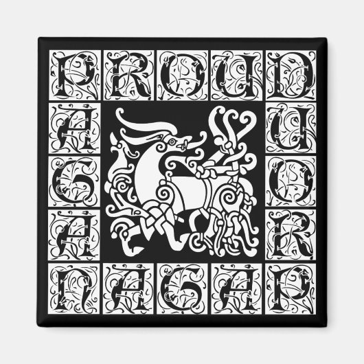 Pagan Stag Magnet (Voorkant)