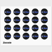 Pagan Star Blue Ronde Sticker (Vel)