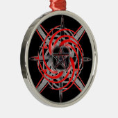 Pagan Star Premium Round Ornament (Rechts)