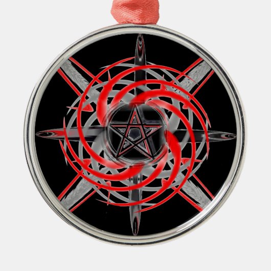 Pagan Star Premium Round Ornament (Voorkant)