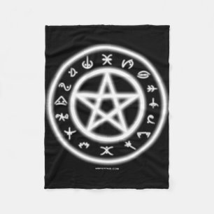 Pagan Symbols Fleece Deken