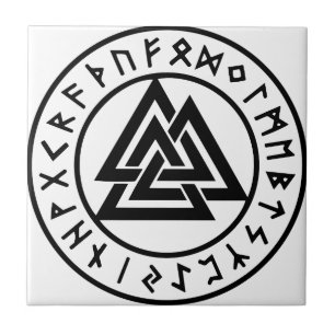 Pagan Symbols Odins Knot Valknut Tegeltje