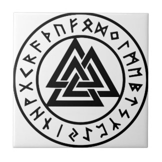 Pagan Symbols Odins Knot Valknut Tegeltje