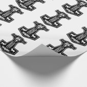 Pagan Thor's Hammer met Wolf en Goats Cadeaupapier (Hoek)