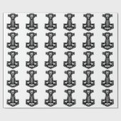 Pagan Thor's Hammer met Wolf en Goats Cadeaupapier (Vlak)