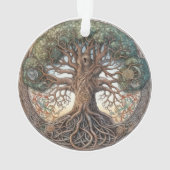 Pagan Tree of Life Acryl Ornament (achterkant)