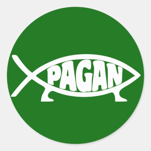 Pagan_vis_ROF Ronde Sticker (Voorkant)