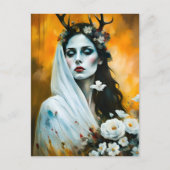 Pagan Vrouw Elen van de Wegen Als Bruid Briefkaart (Voorkant)