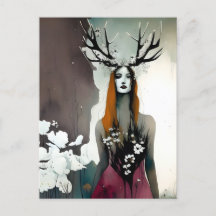Pagan Vrouw Elen van de Wegen Bloemen