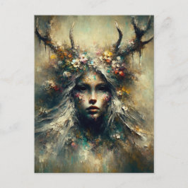 Pagan Vrouw Elen van de Wegen Briefkaart