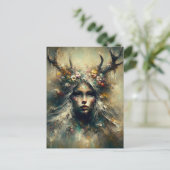 Pagan Vrouw Elen van de Wegen Briefkaart (Staand voorkant)