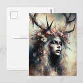 Pagan Vrouw Elen van de Wegen Briefkaart (Voorkant / Achterkant)