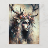 Pagan Vrouw Elen van de Wegen Briefkaart (Voorkant)