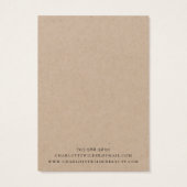 Pagan Wiccan Pentacle Sieraden Oorbel Kraft Visitekaartje (Achterkant)