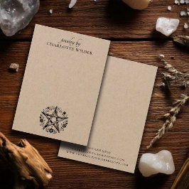 Pagan Wiccan Pentacle Sieraden Oorbel Kraft Visitekaartje