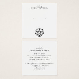 Pagan Wiccan Pentacle Sieraden Oorbel Vierkante Visitekaartjes