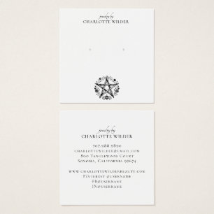 Pagan Wiccan Pentacle Sieraden Oorbel Vierkante Visitekaartjes