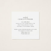 Pagan Wiccan Pentacle Sieraden Oorbel Vierkante Visitekaartjes (Achterkant)