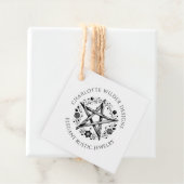 Pagan Wiccan Rustic Kraft Sieraden Ontwerper Bedankjes Labels (In situ)