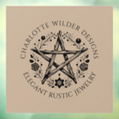 Pagan Wiccan Rustic Kraft Sieraden Ontwerper Raamsticker