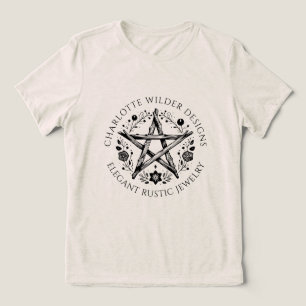 Pagan Wiccan Rustic Kraft Sieraden Ontwerper Tri-Blend Shirt