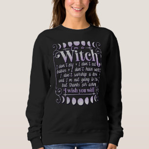 Pagan Wiccan Wicca Misconceptions Ik ben een heks Trui