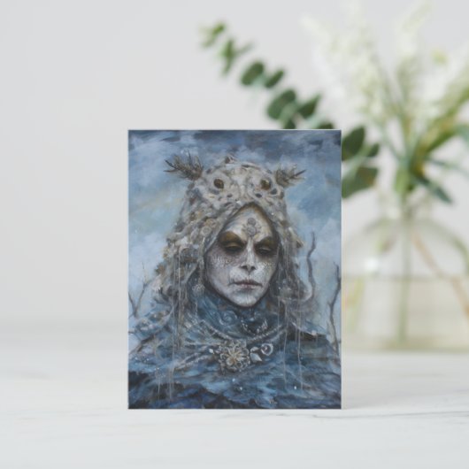 Pagan Winter Goddess Briefkaart (Staand voorkant)