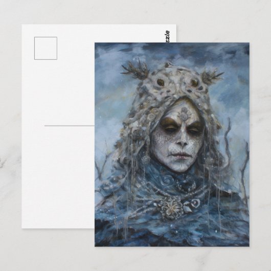 Pagan Winter Goddess Briefkaart (Voorkant / Achterkant)