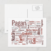 Pagan Words Briefkaart (Voorkant / Achterkant)