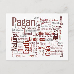 Pagan Words Briefkaart