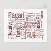 Pagan Words Briefkaart (Voorkant)