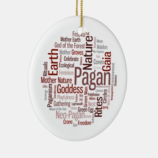 Pagan Words Keramisch Ornament (Rechts)