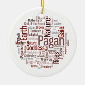 Pagan Words Keramisch Ornament (Voorkant)