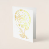 Pagan Yule Goddess Folie Kaarten (Voorkant)