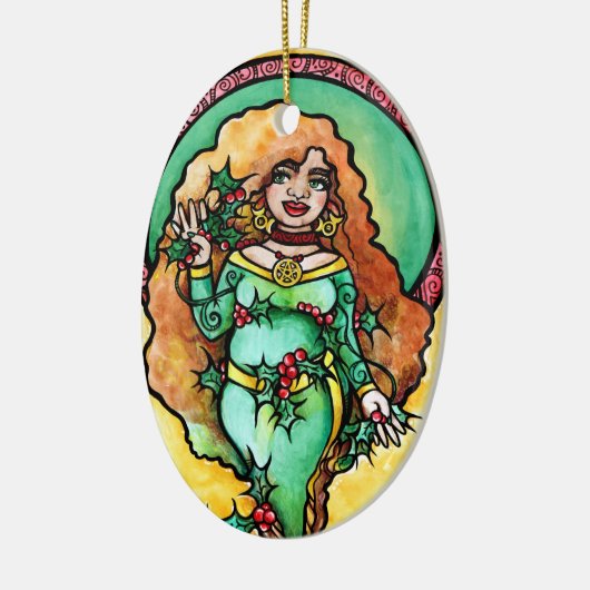 Pagan Yule Goddess Keramisch Ornament (Links)