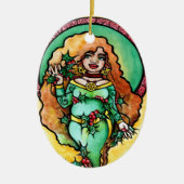 Pagan Yule Goddess Keramisch Ornament (Voorkant)