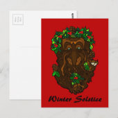 Pagan Yule Greenman Briefkaart (Voorkant / Achterkant)