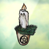 Pagan Yule Kaars wicca w Raamsticker (Vel 3)