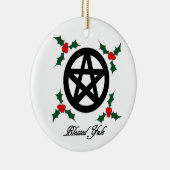 Pagan Yule Ornament met Pentacle en Mistletoe (Rechts)