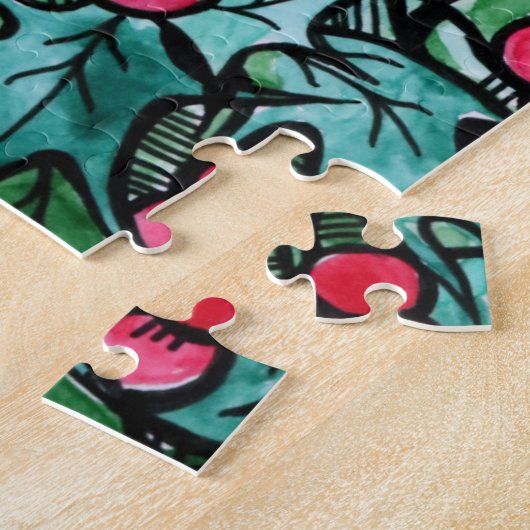 Pagan Yule Pentagram Legpuzzel (Zijkant)